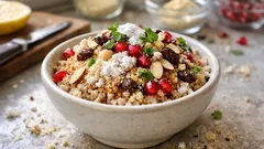 クレタ島風コリヴァ（小麦のデザート）—ザクロとナッツの層仕立てで作り置きも