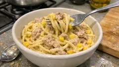 フライパン&レンジで平日がラクに:包まない餃子・コーンスープツナパスタほか時短4品