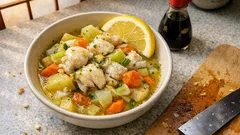 鍋ひとつで主菜と野菜が完成：アンコウのレモン煮込み、しっとり仕上げのコツ