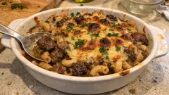 セブンプレミアム「金のビーフシチュー」で濃厚マカロニグラタン—レンジ&トースターで簡単