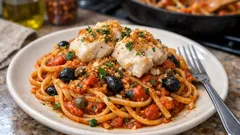 ピリ辛トマト×白身魚が合う、地中海風リングイネの作り方（麺は2分短めがコツ）