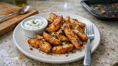 外カリ中ほくっ。下ゆでして焼くだけ「パルメザン＆パプリカのクリスピーポテト」