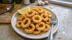 揚げ油いらずでカリッと軽い：エアフライヤーのカラマリ（いかのフライ）レシピ