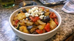 エアフライヤーで作るギリシャの野菜ロースト「ブリアム」—外は香ばしく中はしっとり