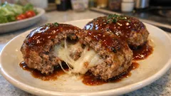 余った切り餅でごちそうに:チーズとろける「餅入りハンバーグ」の作り方
