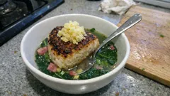 冷凍焼きおにぎりにスープをかけるだけ:5分で「スープかけ焼きおにぎり」