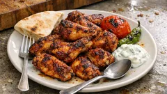 ヨーグルトでしっとり：スパイス香る手羽先グリル（漬けて焼くだけ）