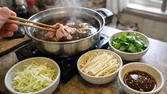 ほうじ茶でしゃぶしゃぶ—香ばしいだしで豚肉が驚くほど軽い鍋