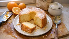 オレンジ果汁と皮でふわふわに：香り立つオレンジシフォンケーキの作り方