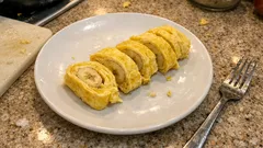 砂糖なしでほんのり甘い、バナナ1本のふんわり玉子焼き(卵・牛乳だけ)