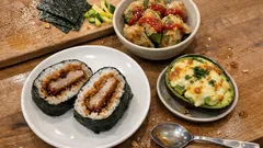 「これ、冷凍食品なの?」と言われる3品:ソースカツおにぎり・ピーマン餃子詰め・アボカドグラタン