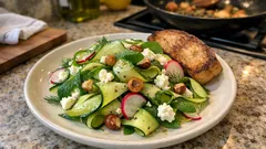 火を使わずさっぱり満足：ズッキーニの“冷製パスタ”をライム香るマリネで