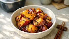 揚げずにほくほく。炊飯器で作る大学芋(カンロ飴の甘じょっぱ蜜)