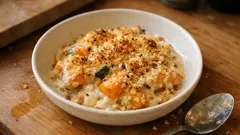 揚げないのにサクッ。トースターで作る「かぼちゃクリームコロッケ風」