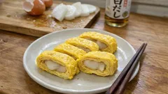 切り餅が余っていたらこれ：白だしで簡単「餅入り玉子焼き」—主食級の満足感